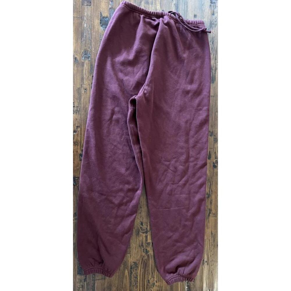Skims The Jogger Sweatpants Women’s Sz: Small Color: Maroon Cotton Fleece